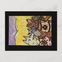 Indisk Blanket Hundar, Aspen Glow Vykort