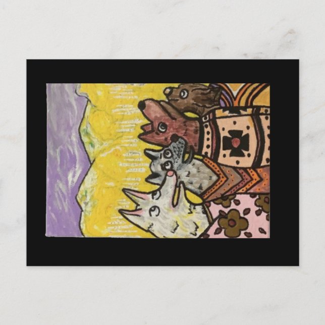 Indisk Blanket Hundar, Aspen Glow Vykort (Framsida)