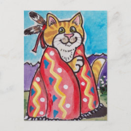 Indisk blanketkatt - sydvästra vykort - söt!