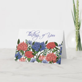 Indisk Blommigt Kort