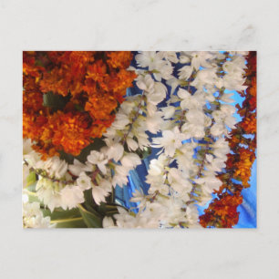 Indisk blomstermark vykort