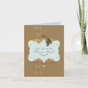 Indisk Bröllop II - Flower Girl Card Inbjudan