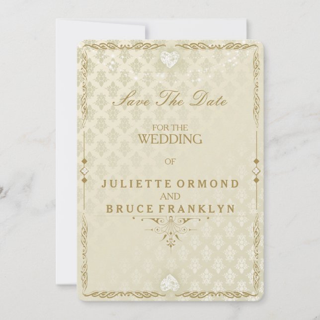 Indisk bröllop III - Spara datum-kort Spara Datumet (Framsida)