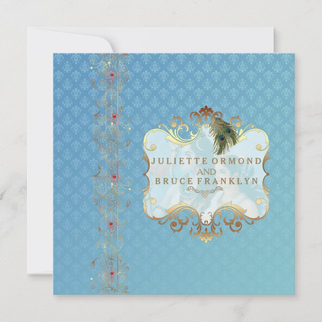 Indisk bröllopsinbjudan II Inbjudningar (Framsida)