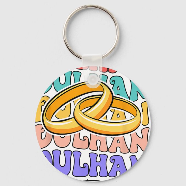 Indisk brud att bli bröllop Desi bröllop Dulhan Wa Nyckelring (Framsida)