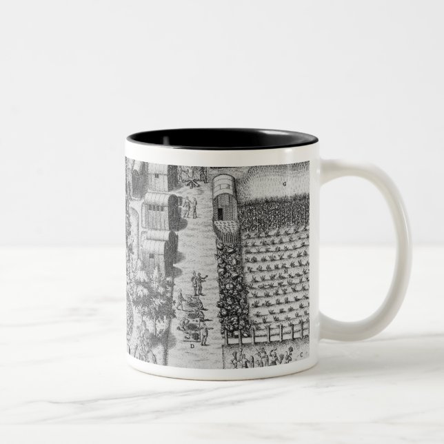 Indisk by av Secoton Två-Tonad Mugg (Höger)