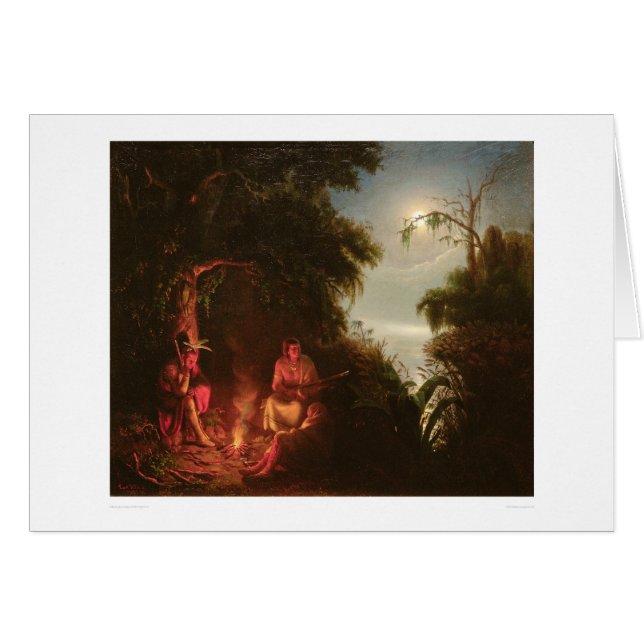 Indisk Campfire (2166A) Hälsningskort (Framsidan Horizontal)