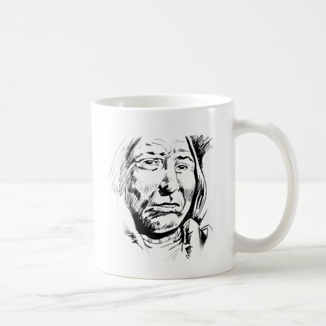 Indisk chef Bläck Sketch Motivational Kaffemugg (Höger)