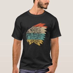 Indisk chefshögkvarterare Native American Feather  T Shirt