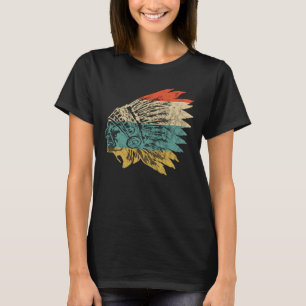 Indisk chefshögkvarterare Native American Feather T Shirt