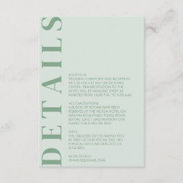 Indisk Coola Mint-höljeskort Tilläggskort