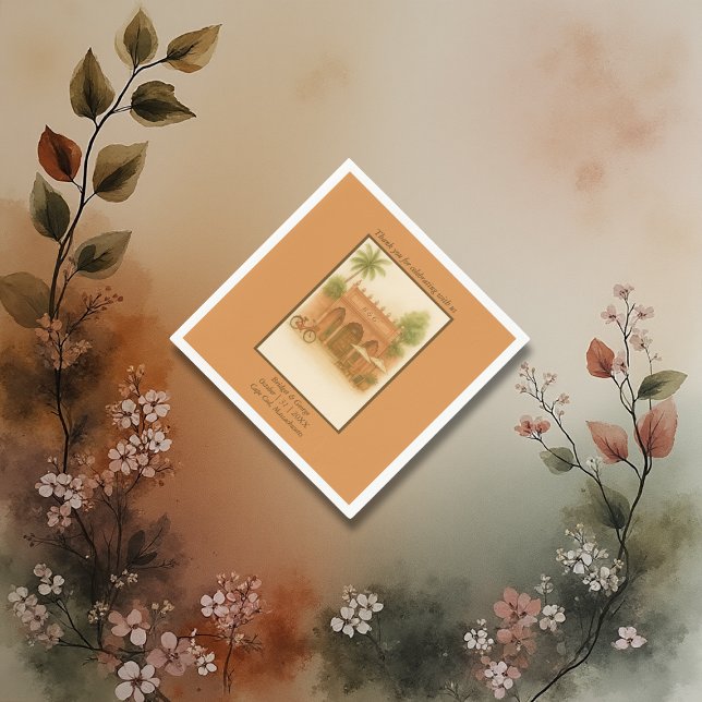 indisk Courtyard Destinations bröllop Escape Pappersservett (Skapare uppladdad)