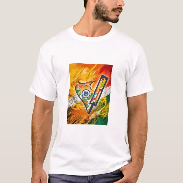 Indisk cricket T-Shirt (Framsida)