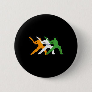 Indisk Cricket Team Cricketer Fan Tsmen Flagga För Knapp