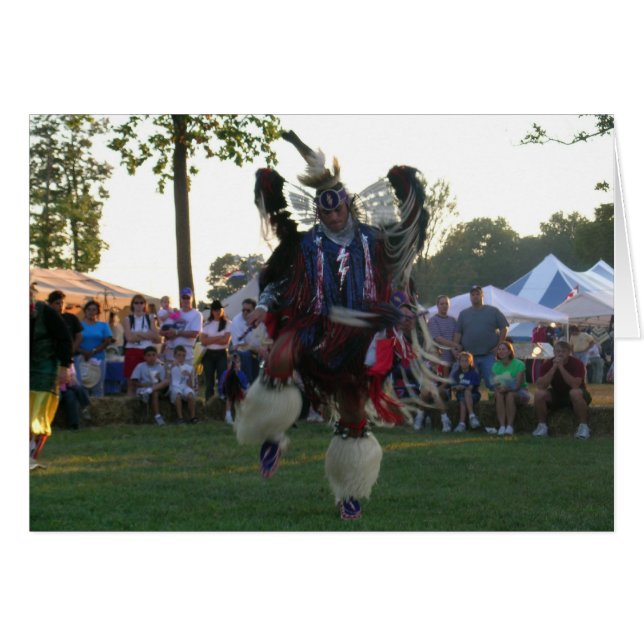 Indisk dans för fred hälsningskort (Framsidan Horizontal)