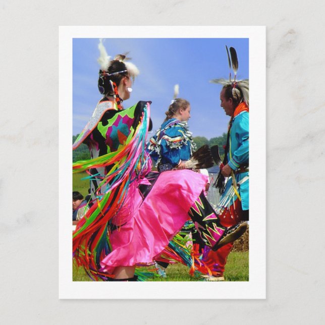 indisk dans vykort (Framsida)