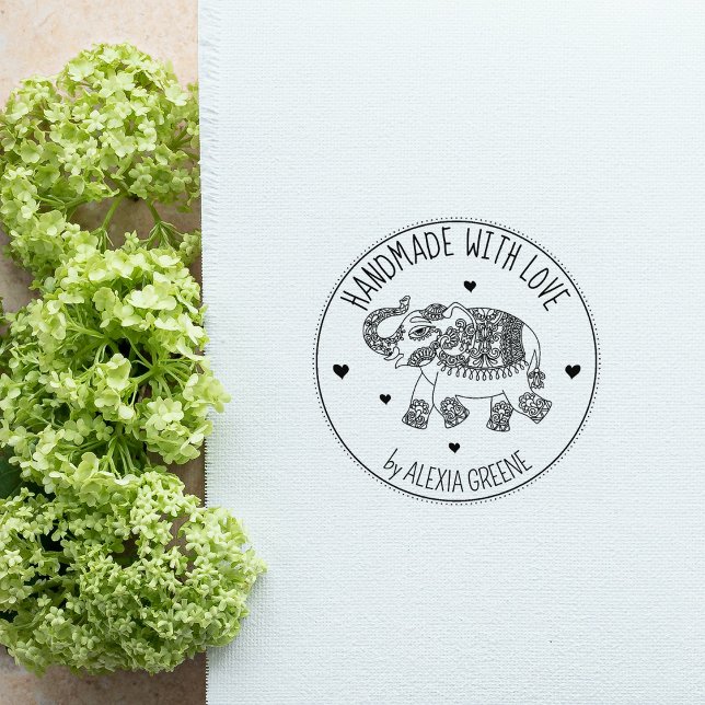 indisk elefant, Anpassningsbar handgjord med Kärle Stämpel (Skapare uppladdad)