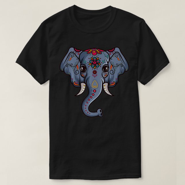 Indisk elefant Asian Elephant T Shirt (Design framsida)