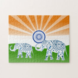 Indisk elefant pussel