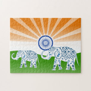 Indisk elefant pussel