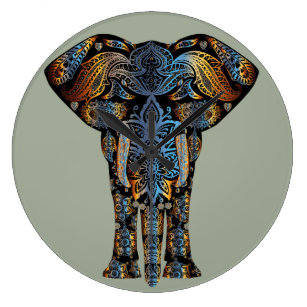 Indisk Elefant Konst u0026 Väggdekor Zazzle.se