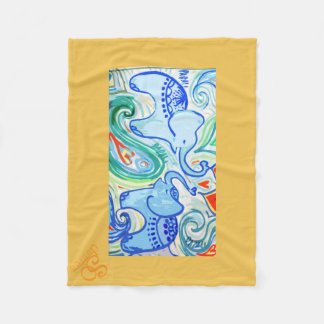 Indisk elefantfilt för mammor & för baby fleecefilt