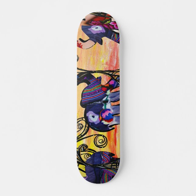 Indisk elefantSkateboard Skateboard Bräda 20,5 Cm (Framsida)