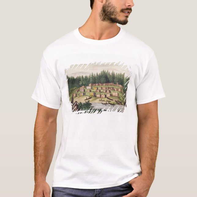 Indisk Encampment på den Quadra ön T-shirt (Framsida)