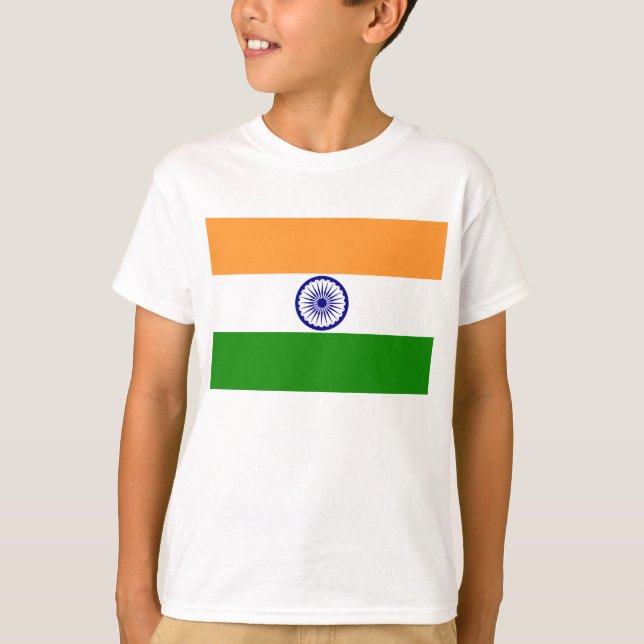 Indisk flagga t shirt (Framsida)