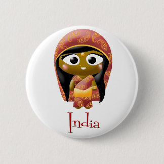 Indisk flicka knapp