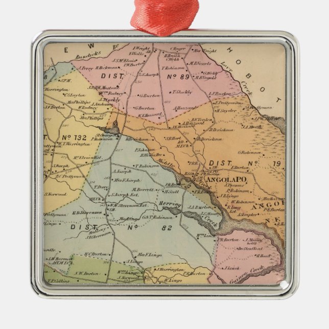 Indisk flod julgransprydnad metall (Framsidan)