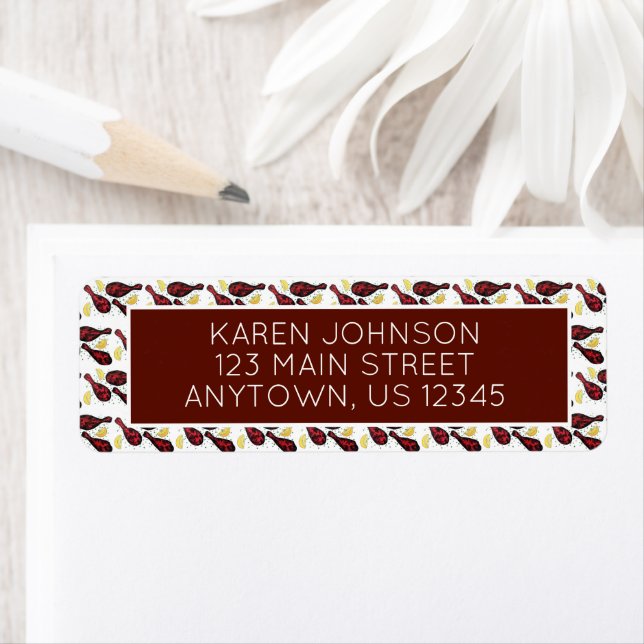 Indisk Food Tandoor Cooking Tandoori Chicken Returadress Etikett (Insitu)