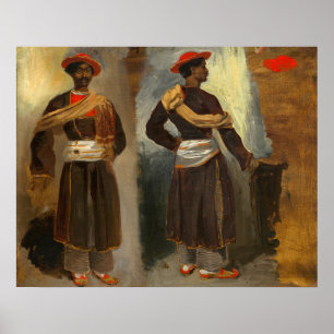 Indisk från Calcutta - Eugène Delacroix Fine Art Poster