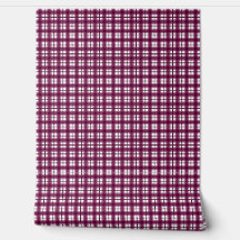 Indisk Gingham 1 Burgunder