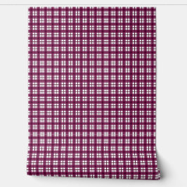 Indisk Gingham 1 Burgunder