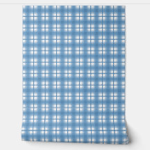 Indisk Gingham - Blåbär Mjuk Blå