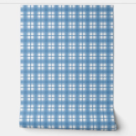 Indisk Gingham - Blåbär Mjuk Blå