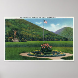Indisk hälsning resningsolstatyn poster