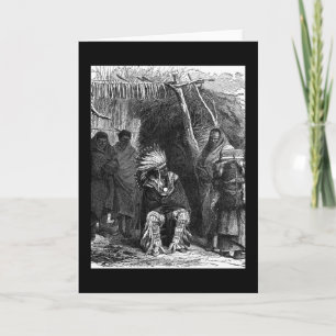 Indisk hälsningskort för stam kort