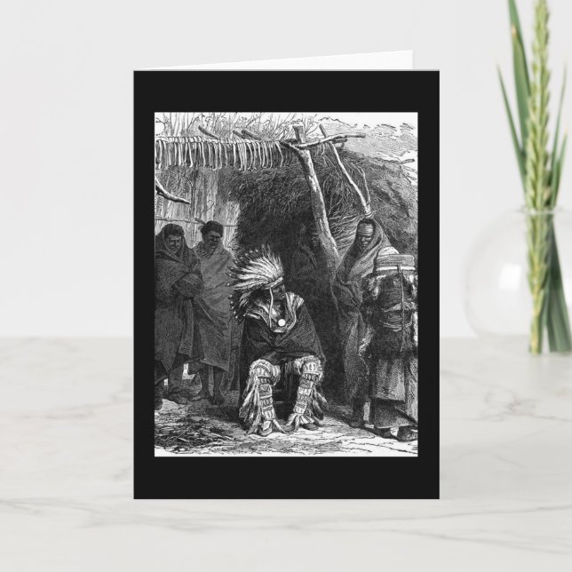 Indisk hälsningskort för stam kort (Framsida)