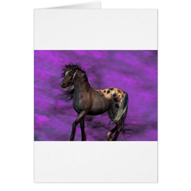 Indisk häst hälsningskort (Framsidan)