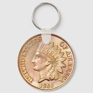 Indisk Head Cent Nyckelring