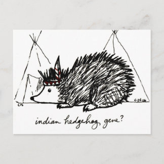 Indisk Hedgehog Gene-vykort Vykort