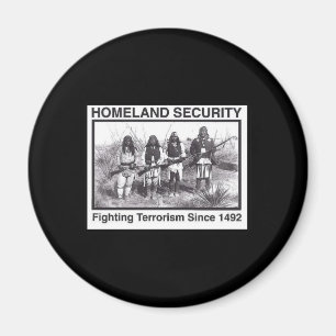 Indisk hemlandsäkerhet för svart foto magnet
