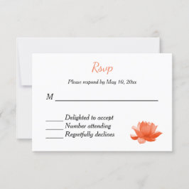 Indisk hinduisk bröllopsinbjudan RSVP OSA Kort