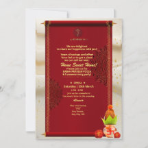 Indisk hinduisk husinvigning Grihapravesh-inbjudan