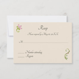 Indisk hinduisk påfågel bröllopsinbjudan Svar