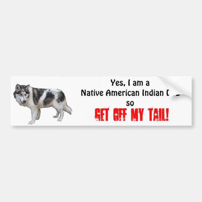 Indisk hundbildekal för indian bildekal (Framsidan)