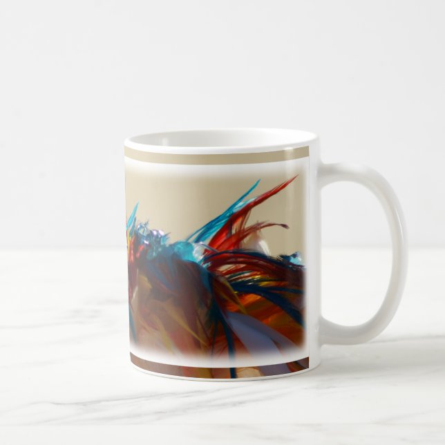 Indisk huvudbonadfjädermugg kaffemugg (Höger)