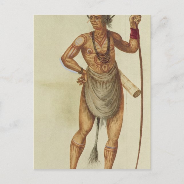 Indisk i Body Paint Vykort (Framsida)